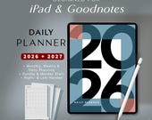 iPad Planner 2026–2027 | Digital Planner 2026 2027 | GoodNotes Daily Planner | Minimalist Tablet Agenda | Portrait Productivity Planner