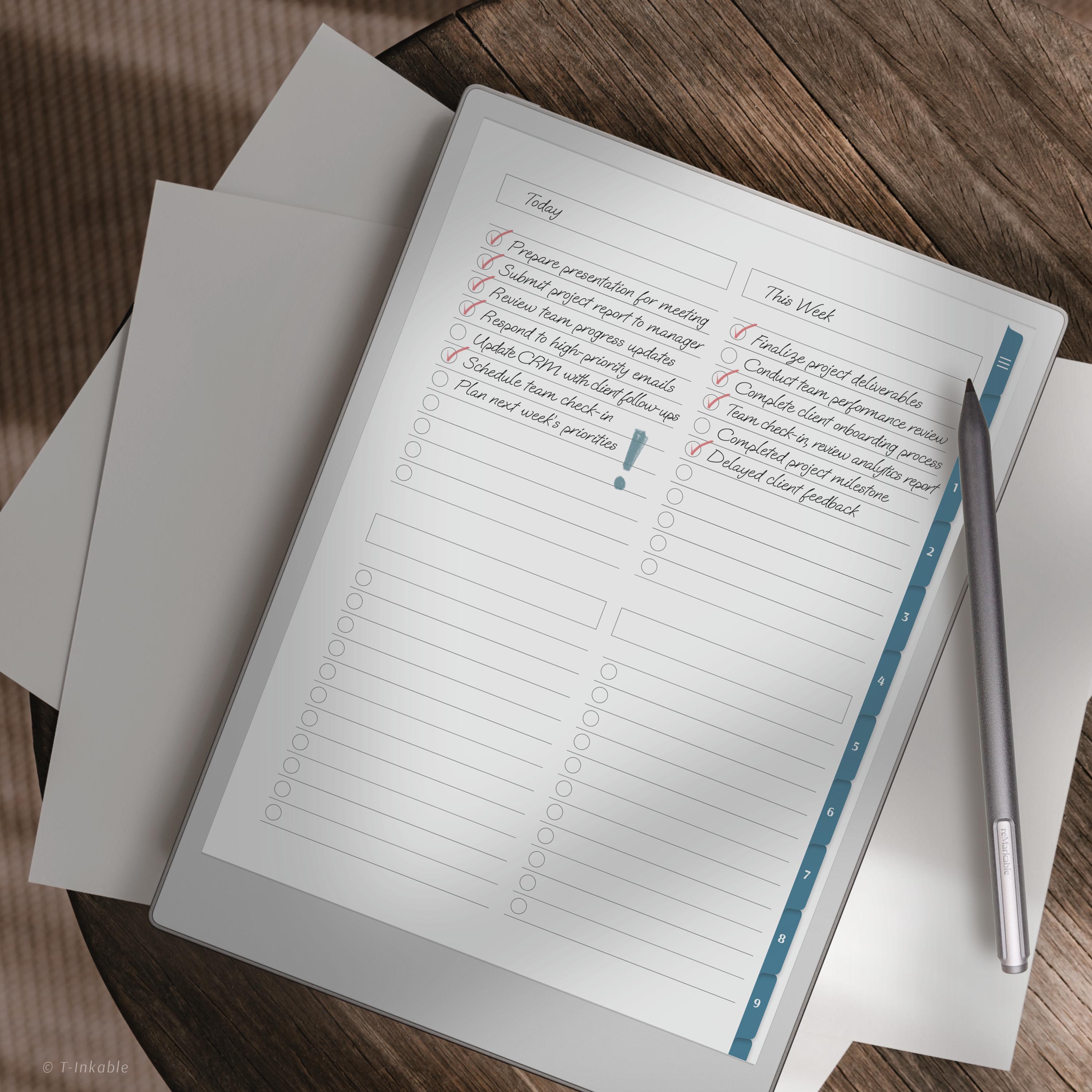Notebook for Remarkable Paper Pro • Templates for Remarkable Paper Pro ...