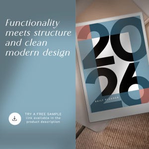 2026 2027 Daily Planner for reMarkable Paper Pro • Digital Planner for reMarkable Paper Pro • Templates for reMarkable Paper Pro image 10