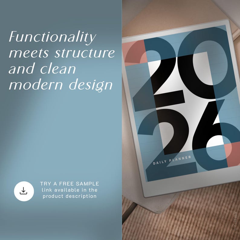 2026 2027 Daily Planner for reMarkable Paper Pro • Digital Planner for reMarkable Paper Pro • Templates for reMarkable Paper Pro image 10