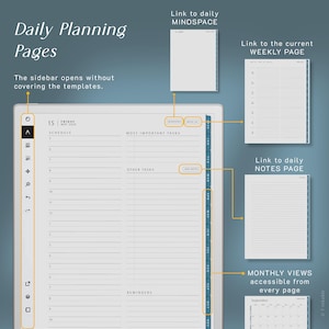 2026 2027 Daily Planner for reMarkable Paper Pro • Digital Planner for reMarkable Paper Pro • Templates for reMarkable Paper Pro image 2