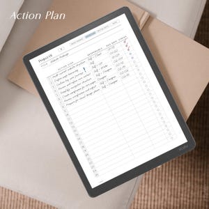 Project Planner for Kindle Scribe Colorsoft | Hyperlinked PDF Planner | Digital Project Management Planner | Instant Download image 8