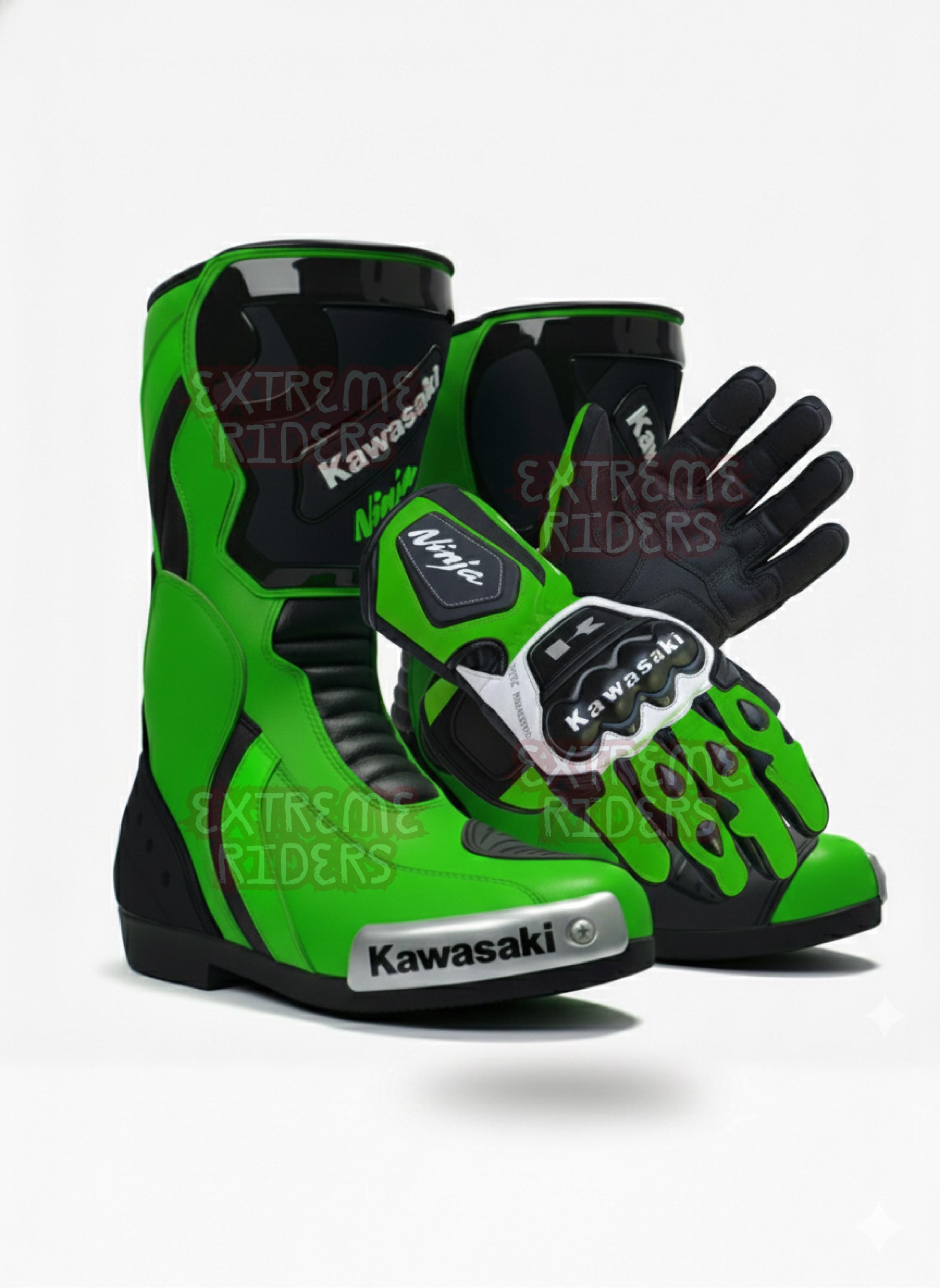 Kawasaki Green Gloves - Etsy