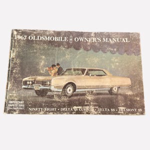 Manual del propietario del Oldsmobile Delta 88 de 1967, original de GM, Ninety Eight 98, Delmont 88.