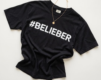 BELIEBER T-shirt | Fan Shirt, Belieber Tee - Belieber Tshirt