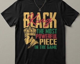 Juneteenth 1865 T-Shirt Black King Crown Afro Rasta Colors Black History Pride Tee Freedom Day Gift African American Shirt Black Excellence