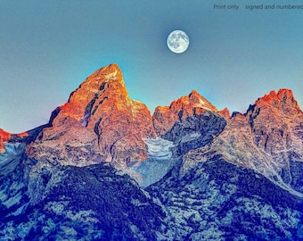 Grand Teton Sunrise Photo Art Print: Wyoming Landscape Wall Decor
