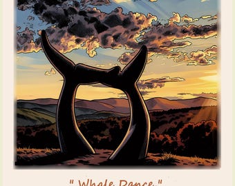 Vermont Sunset Whale Tails Sculpture Photo: New England Wall Art