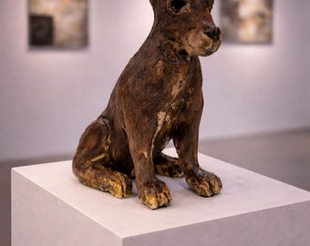 Hare - Handmade Ceramic Hare Sculpture –