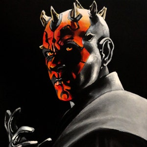 Darth Maul - Star Wars 10"x12" Art Print/Reproduction - Signed By Artist