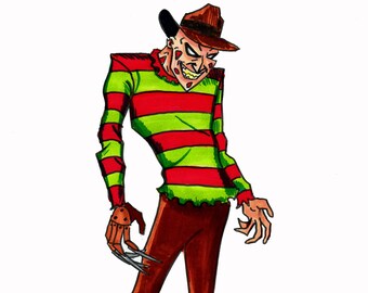 Freddy Krueger in Batman The Animated Series - 8x10 PRINT/Reproduction - Signed by Artist