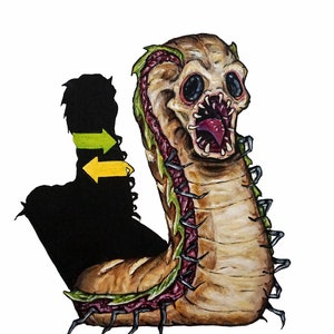 Subway Monster - Art Print/Reproduction - 11" x 15" - FAST FOOD MONSTERS series