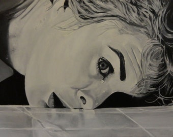 PSYCHO - Marion Crane (Janet Leigh) 11 "x 17" Art Print - ondertekend door kunstenaar