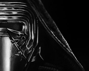 Star Wars - KYLO REN - Art Print Reproduction 10.5" x 12.5" - Signed by Artist!