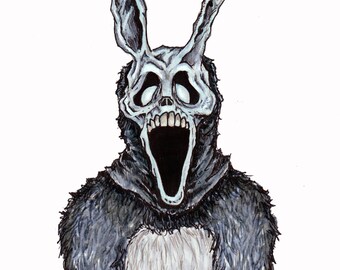 Donnie Darko / Ghost Face MASHUP 7"x10" Original Drawing