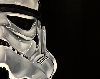 Star Wars -STORMTROOPER - Art Print Reproduction 10" x 12" - Signed by Artist!