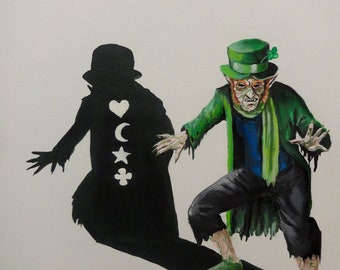 Lucky Charms Leprechaun - Art Print/Reproductie - 11" x 15" No.7 in de Breakfast Cereal Monsters serie