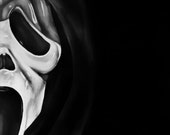 SCREAM - Ghostface - Lee Howard Art Print Reproduction 10" x 12" Signed by Artist!