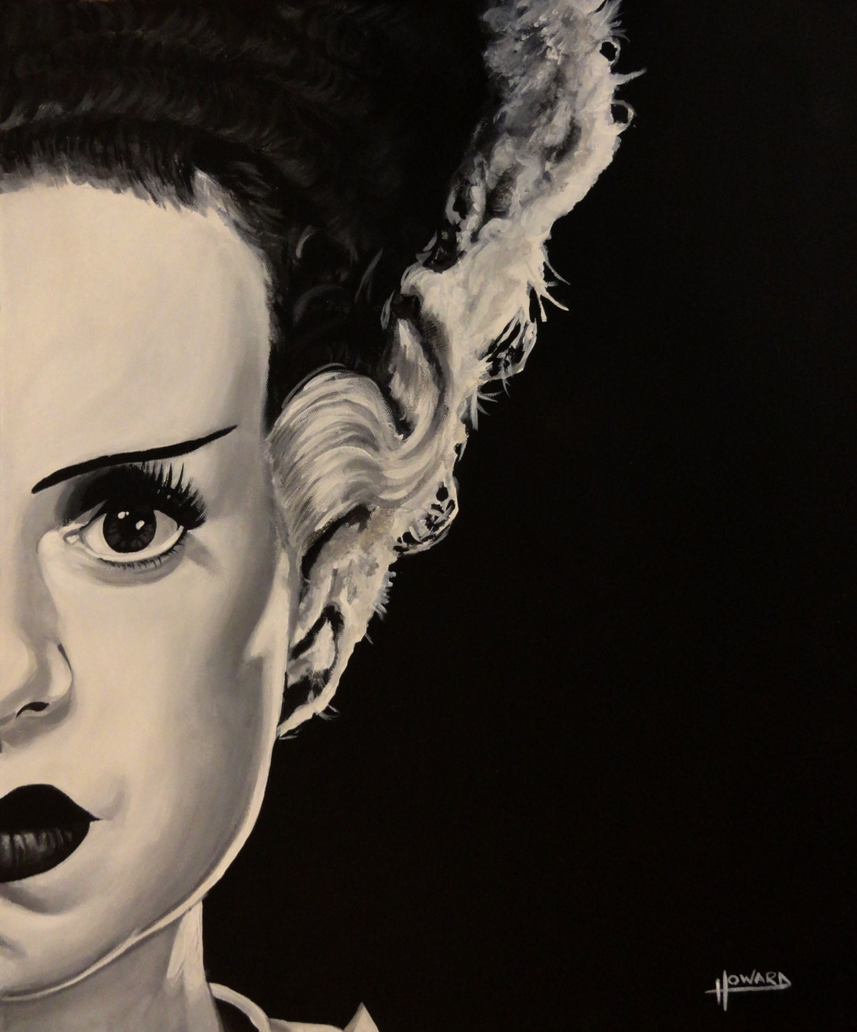 BRIDE of FRANKENSTEIN Art Print Reproduction 10 X Etsy