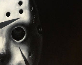 JASON VOORHEES - Friday the 13th - Art Print Reproduction 10" x 12"