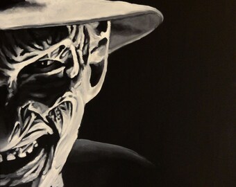 Freddy Krueger - Nightmare on Elm Street - Art Print Reproduction 10" x 12"