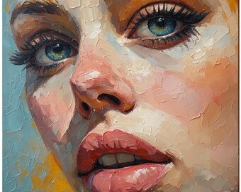 face 500x500 painting painting picture art visual decoration