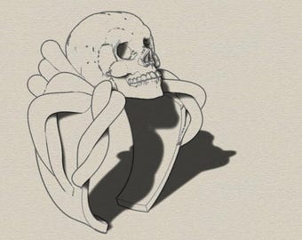 ring skull 3d stl file skull ring for digital printing