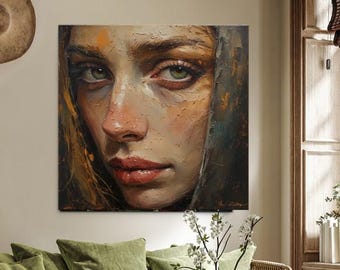 face 500x500 painting painting picture art visual decoration