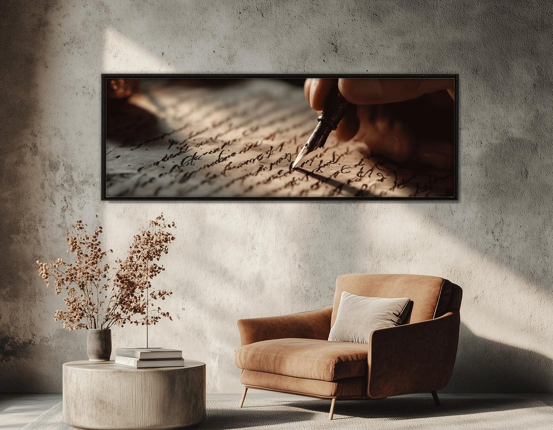 Script Canvas Design Elegant Script Canvas Print, Calligraphy Wall Art, Ready to Hang - Etsy