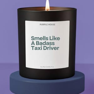 Taxi Driver Gift Candle For Trucker Gift For Husband For Birthday and Christmas Gift For Long Haul Driver