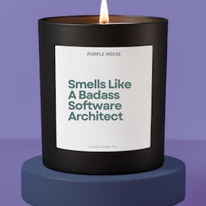 Software Architect Gift For Coder Gift For Software Engineer Gift Candle For Programmer Gift For Husband For Birthday and Christmas gift