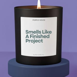 Project Manager Gift Candle For Construction Manager Gift For Husband For Birthday and Christmas Gift For Project Management