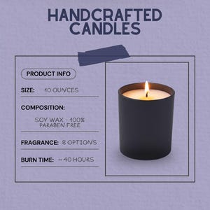 Handcrafted candles