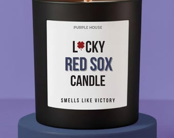 Red Sox Candle Gift for Him Husband Unique Gifts for Dad Gift for Men Funny Gift for Red Sox Fan Gift