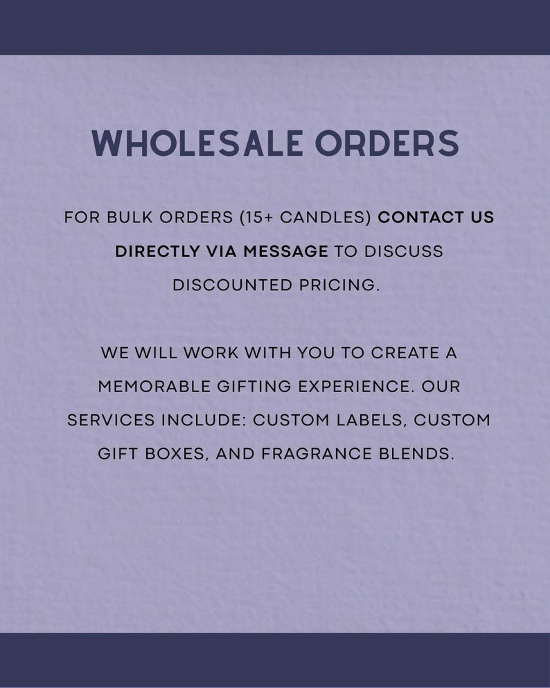 Wholesale Orders