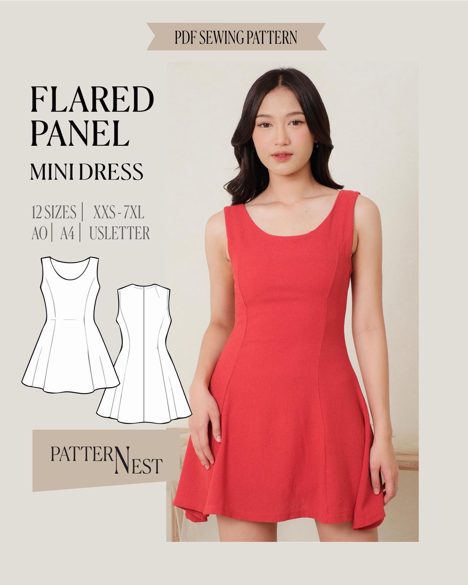 Flared Panel Dress - Etsy
