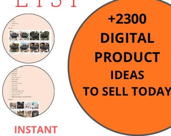 2300 profitable Etsy-Produktideen – Digitaler PDF-Leitfaden für Anfänger
