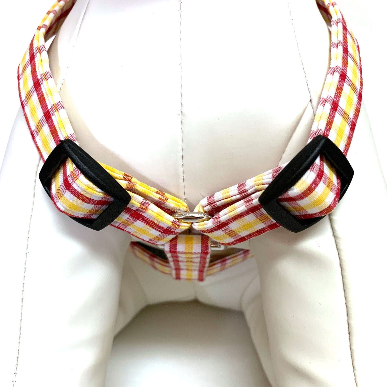 Dog Harness- Naked The Garnet and Gold Plaid or The 