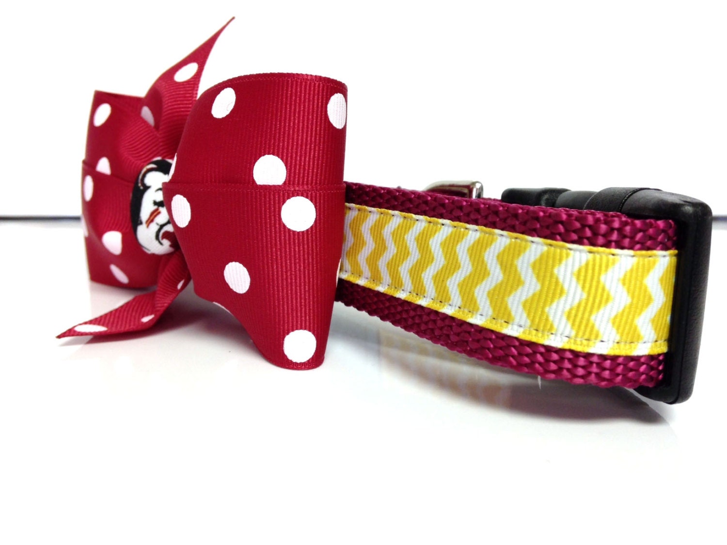 Dog Collar FSU Chevron Etsy