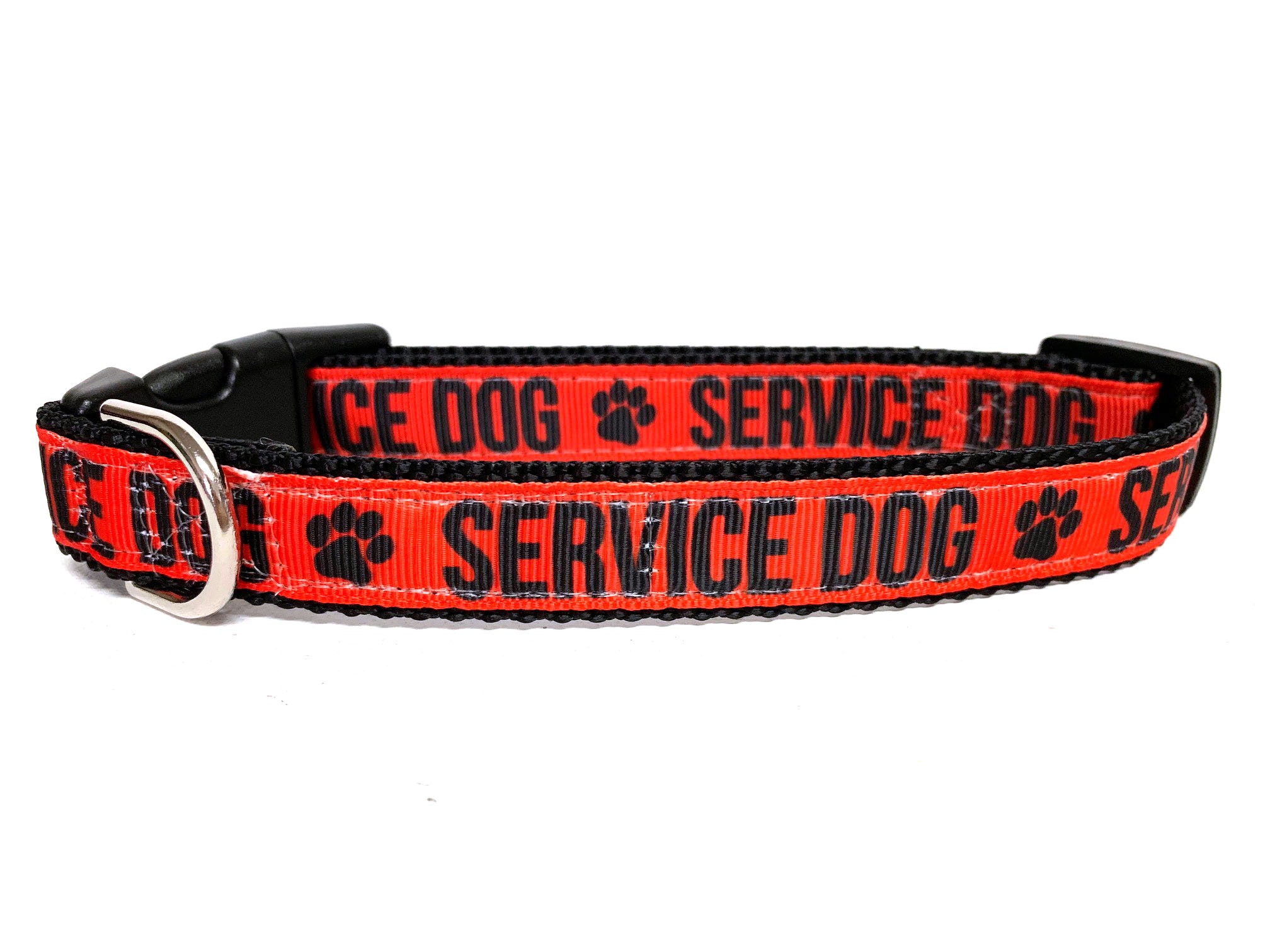 Dog Collar The Service Dog Collar Red Adjustable