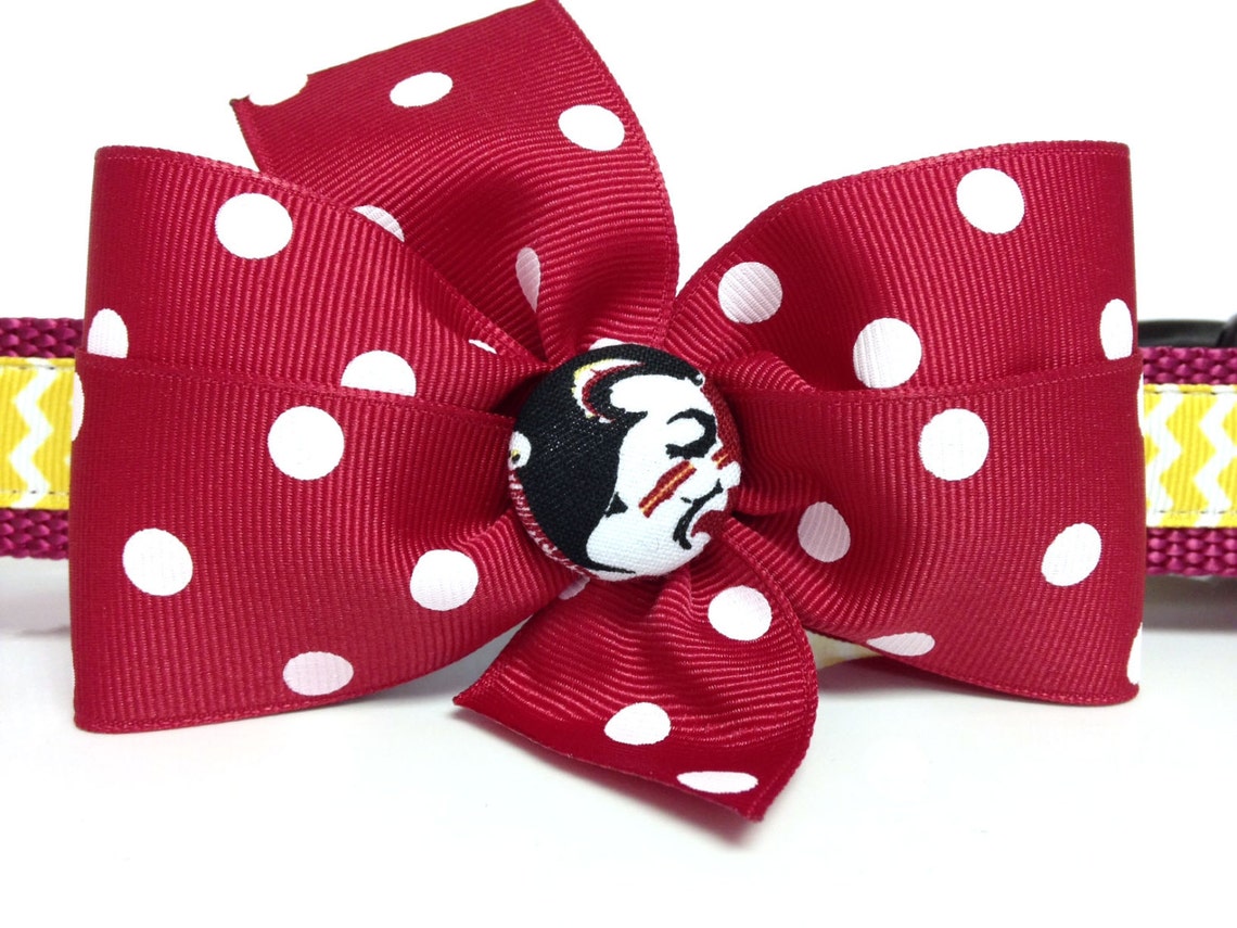 Dog Collar FSU Chevron Etsy