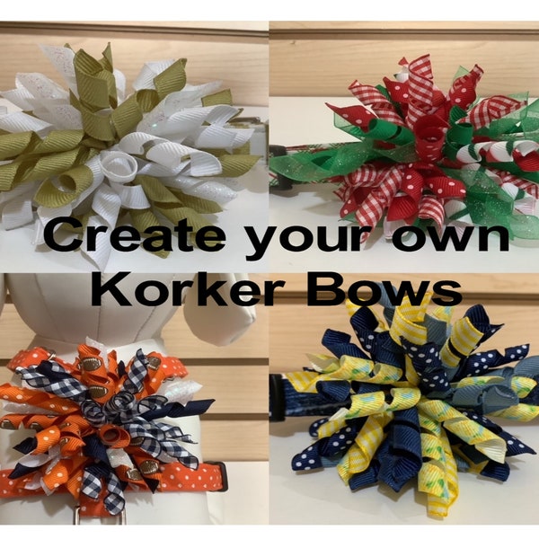 Korker Bows- Your choice of color or pattern- Choose any Korker bow in my store- Or create your own