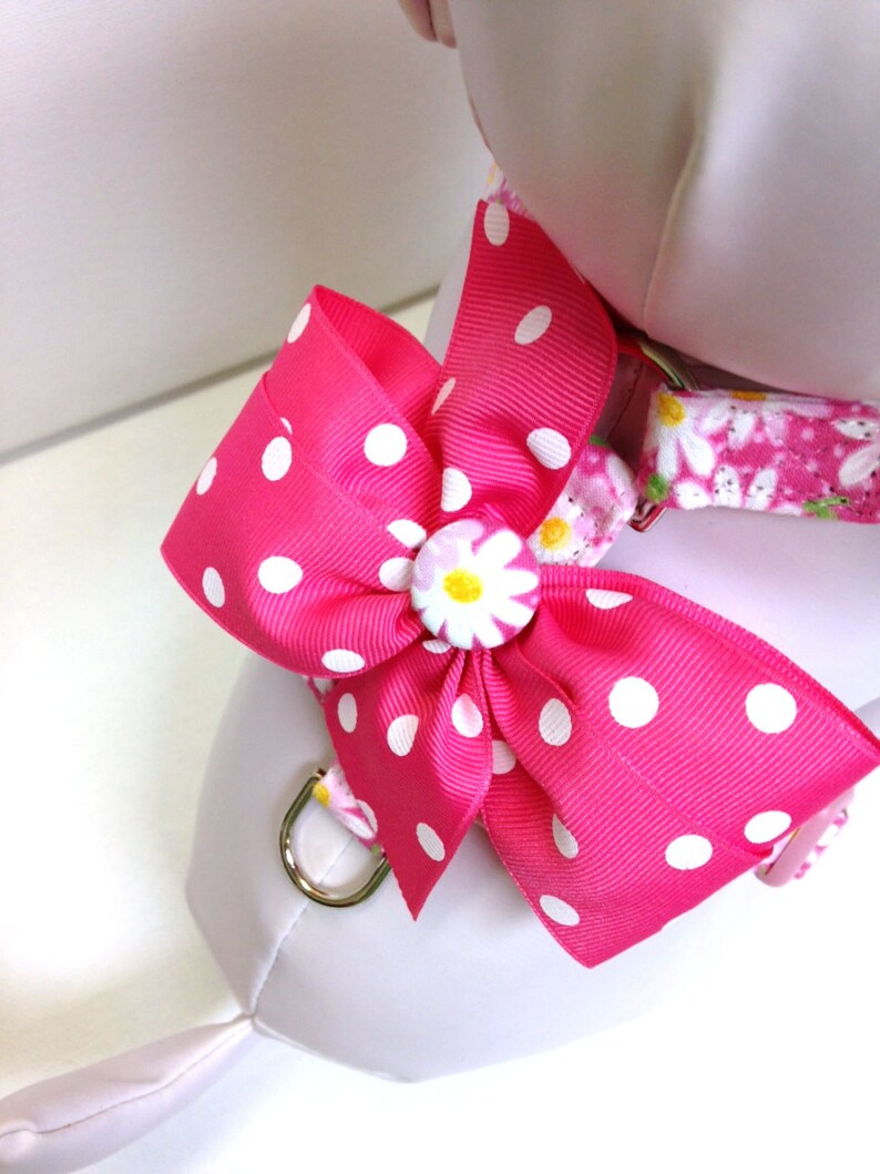Dog Harness the Pink Daisy Etsy