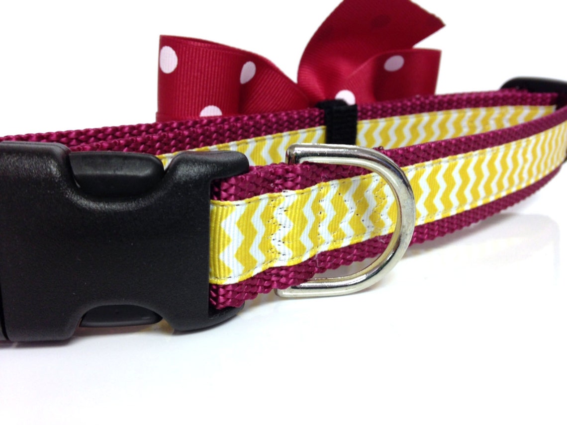 Dog Collar FSU Chevron Etsy