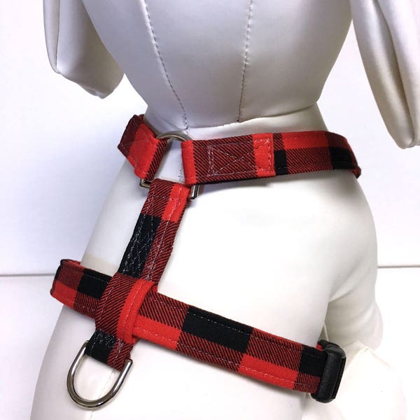 Naked Dog Harness- Red Buffalo- Adjustable Harness