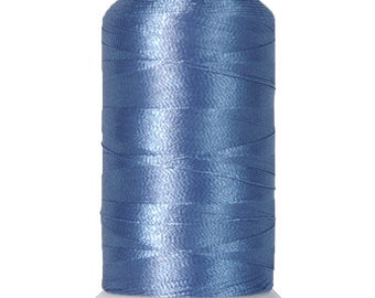 No. 241 (Oriental Blue) 1000m Polyester Spool of Embroidery Machine Thread