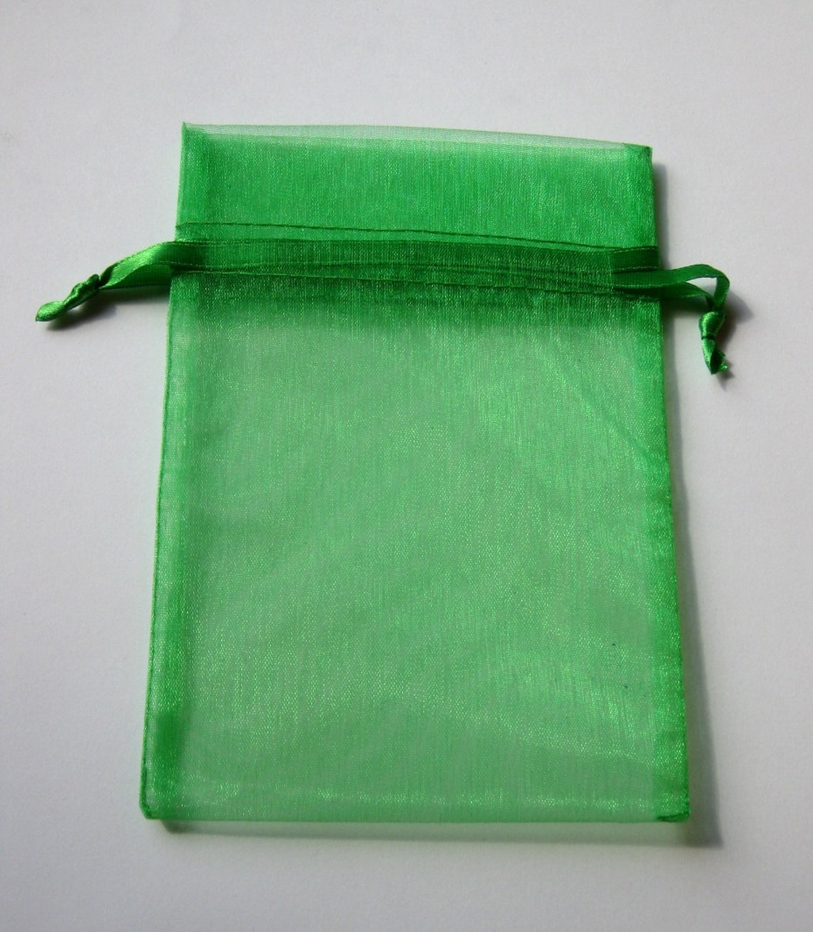 Set of 10 Emerald Green 4x6 Organza Bags | Etsy