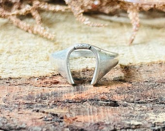 Minimalist Silver Open Ring for Men, 925 Sterling Silver Wide Band Ring, Masculine Jewelry Gift, Simple Contemporary Ring