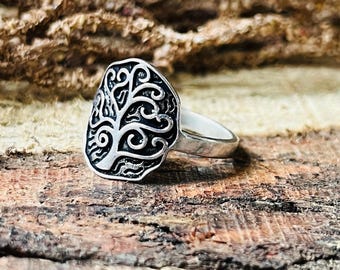 Tree Of Life Ring | Sterling Silver Ring | Gift For Her | Boho Spiritual Ring | Tree Ring | Boho Nature Ring