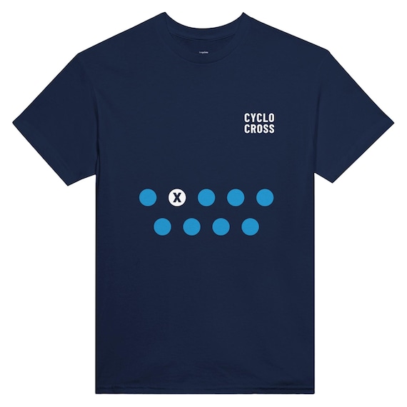 Cyclocross Tee, Minimalist CX Cycling Apparel, Unisex Cotton Bike Rider Top